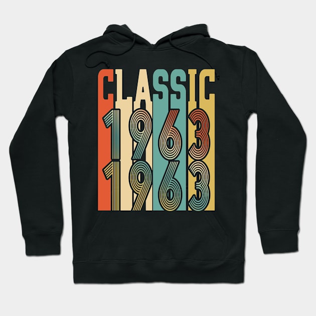 Classic Born in 1963 Hoodie by Adikka